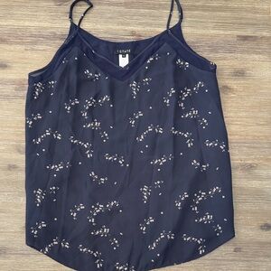 1. State Midnight Blue Floral Camisole